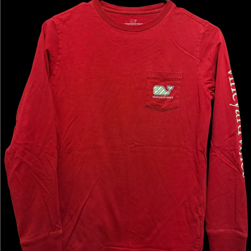 Vineyard Vines Boy’s Red Long Sleeve Shirt